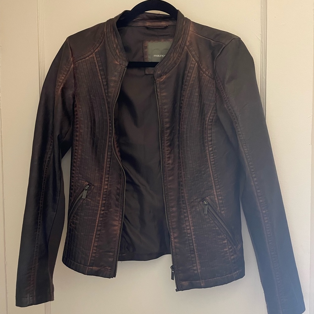 Maurices brown leather jacket